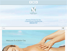 Tablet Screenshot of nicholaschristiesdayspa.com